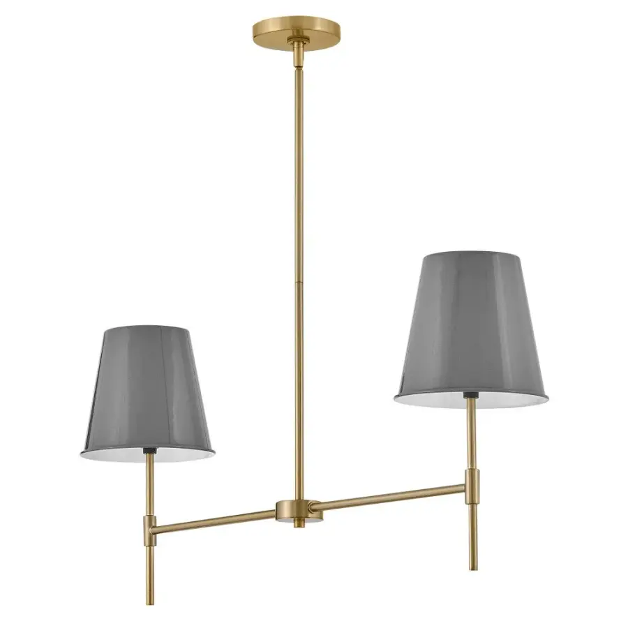Blake Small Two Light Linear Chandelier - Image 3