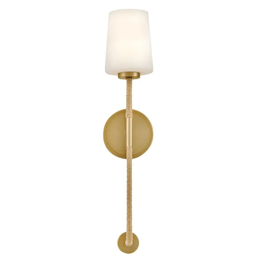 Kline Large Single Light Tall Sconce with Natural Rope - Image 5