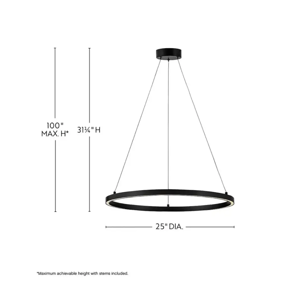 Kenna Medium Single Tier Chandelier - Image 2