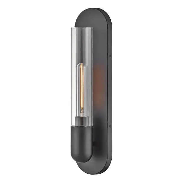 Tully Medium Single Light Sconce in Black - Image 1
