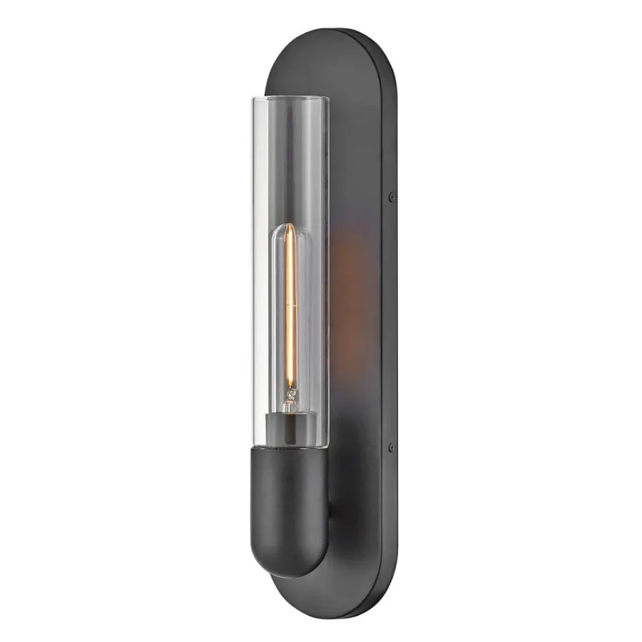 Tully Medium Single Light Sconce in Black - Image 1