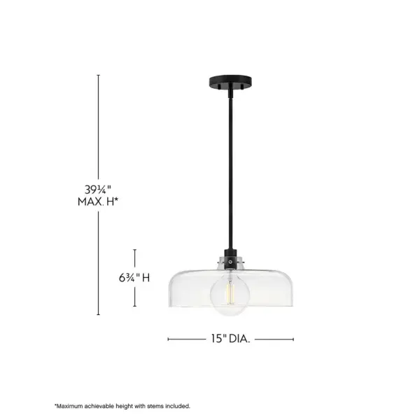 Maisie Medium Pendant in Black - Image 2