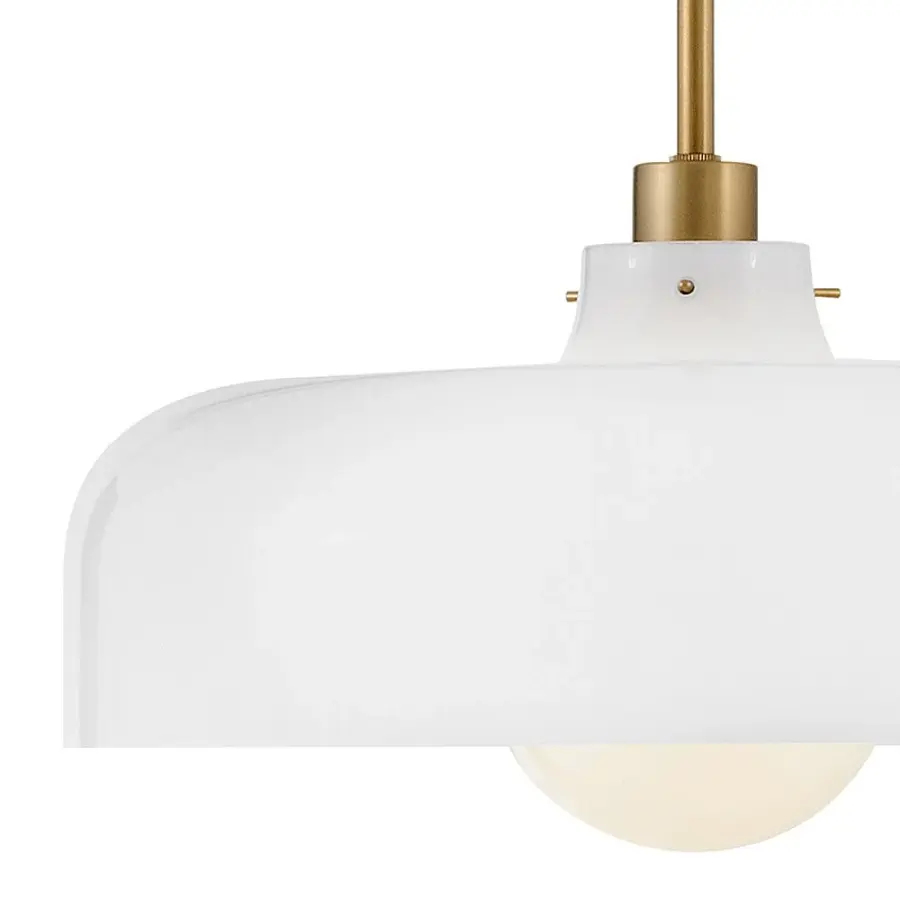 Maisie Medium Pendant in Lacquered Brass - Image 4