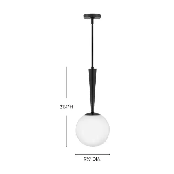 Izzy Small Pendant in Black - Image 2