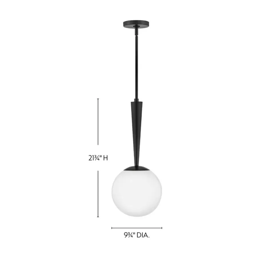 Izzy Small Pendant in Black - Image 2