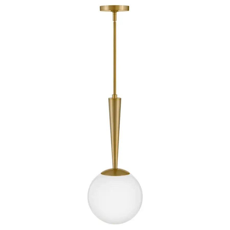 Izzy Small Pendant in Lacquered Brass - Image 3