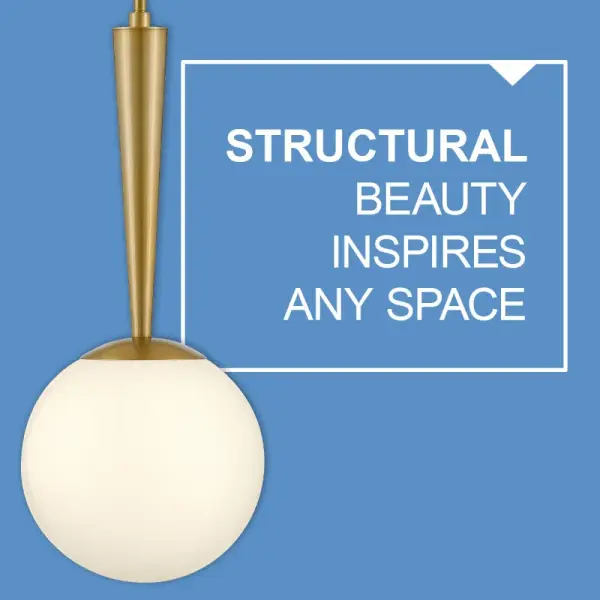 Izzy Small Pendant in Lacquered Brass - Image 6