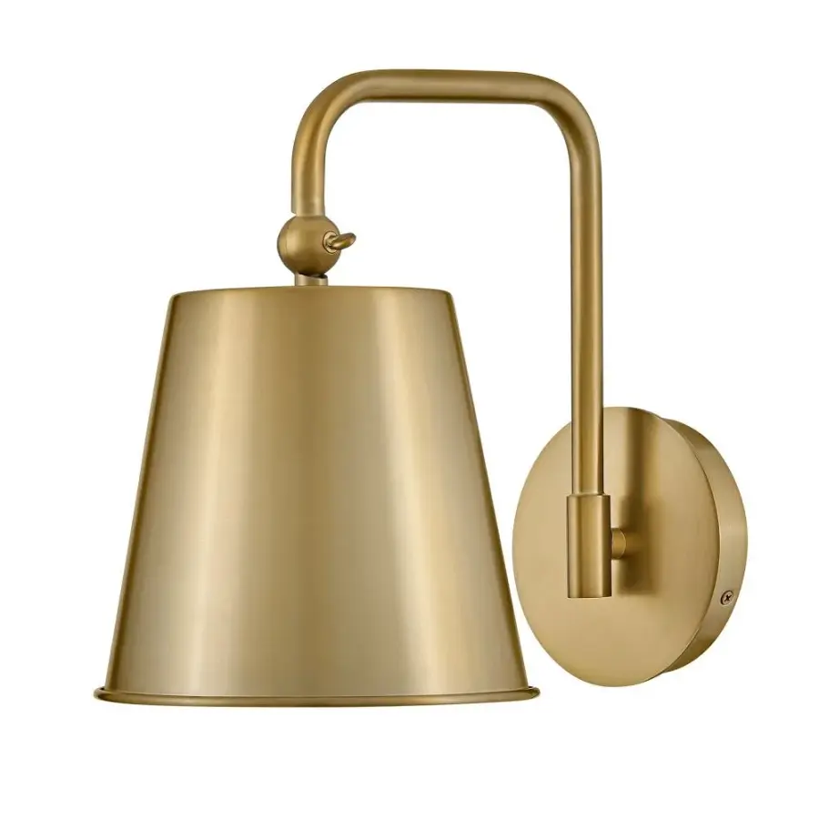 Blake Medium Single Light Sconce in Lacquered Brass - Image 1