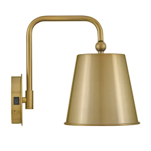 Blake Medium Single Light Sconce in Lacquered Brass - Image 12
