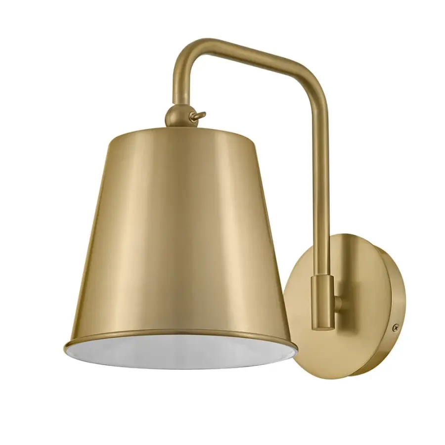 Blake Medium Single Light Sconce in Lacquered Brass - Image 3