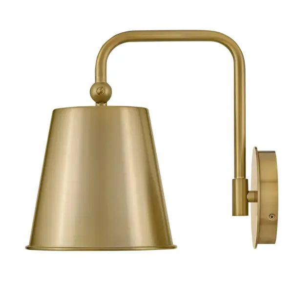 Blake Medium Single Light Sconce in Lacquered Brass - Image 4