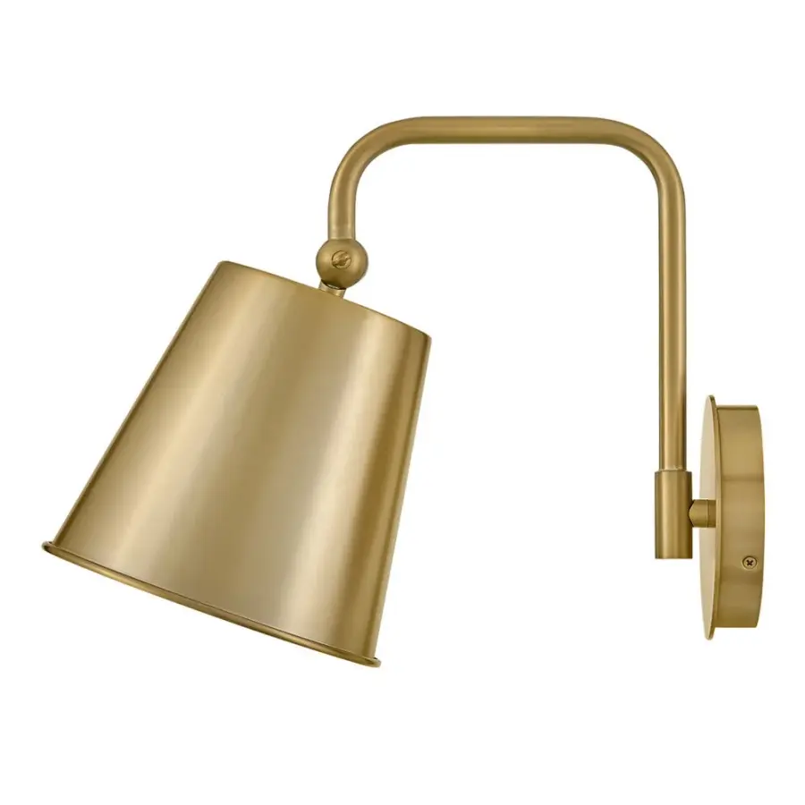 Blake Medium Single Light Sconce in Lacquered Brass - Image 5