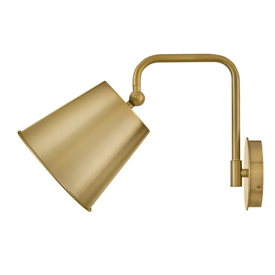 Blake Medium Single Light Sconce in Lacquered Brass - Image 6