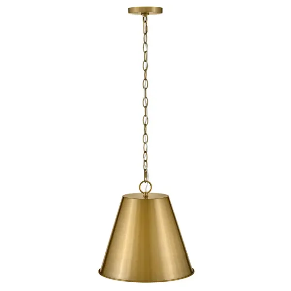 Blake delivers forever cool style with its luxe lacquered brass finish and thoughtful design. The medium size makes it perfect for kitchen islands, dining areas, or as a statement piece in bedrooms and foyers. - alternate view