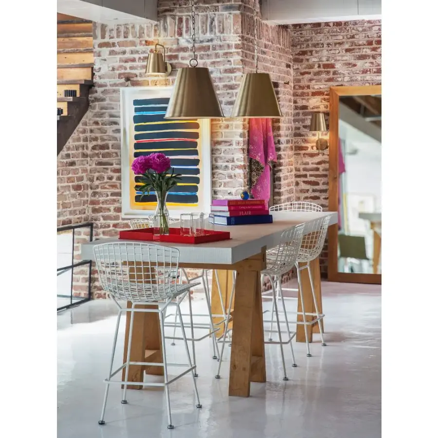 Blake Medium Pendant in Lacquered Brass - Image 11