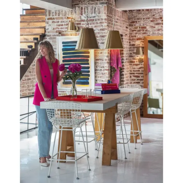 Blake Medium Pendant in Lacquered Brass - Image 12