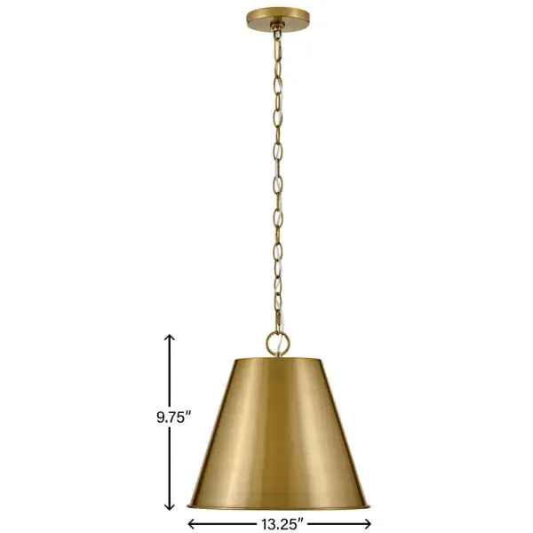 Blake Medium Pendant in Lacquered Brass - Image 8