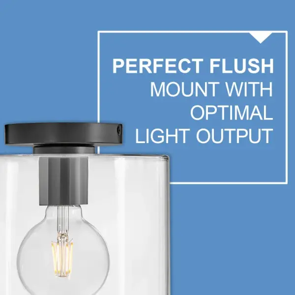 Pippa Extra Small Flush Mount in Black - Image 6