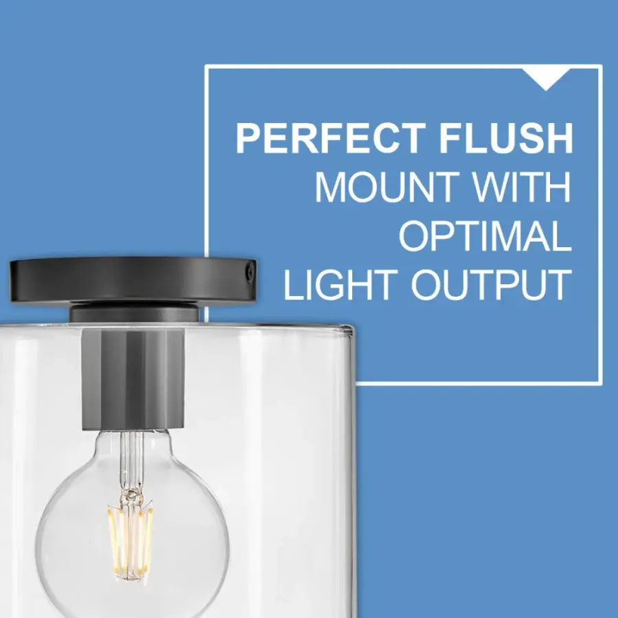 Pippa Extra Small Flush Mount in Black - Image 6
