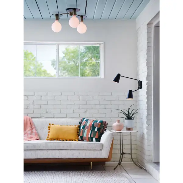 Birdie Large Two Light Sconce in Black with Brass - Image 10