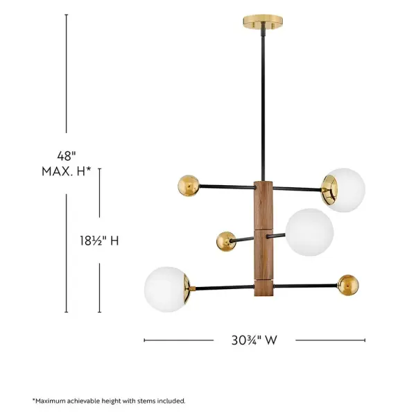 Striking Mid-Century Design with Warm Brass and Walnut Accents - Image 2