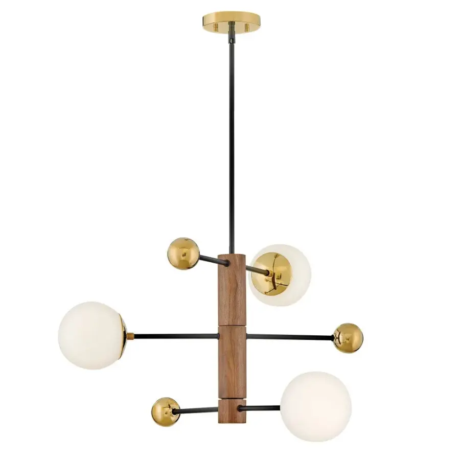 Striking Mid-Century Design with Warm Brass and Walnut Accents - Image 4