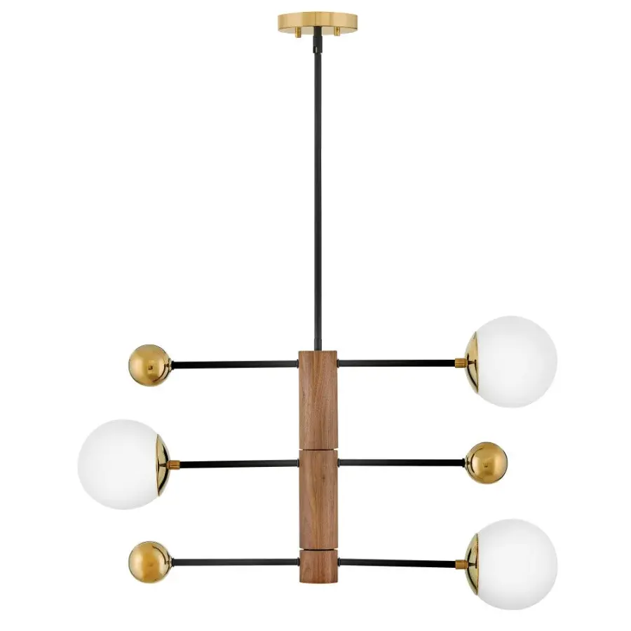 Striking Mid-Century Design with Warm Brass and Walnut Accents - Image 5