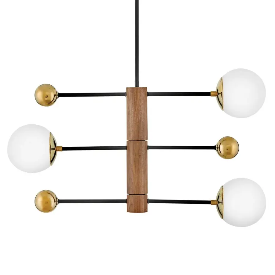 Striking Mid-Century Design with Warm Brass and Walnut Accents - Image 6