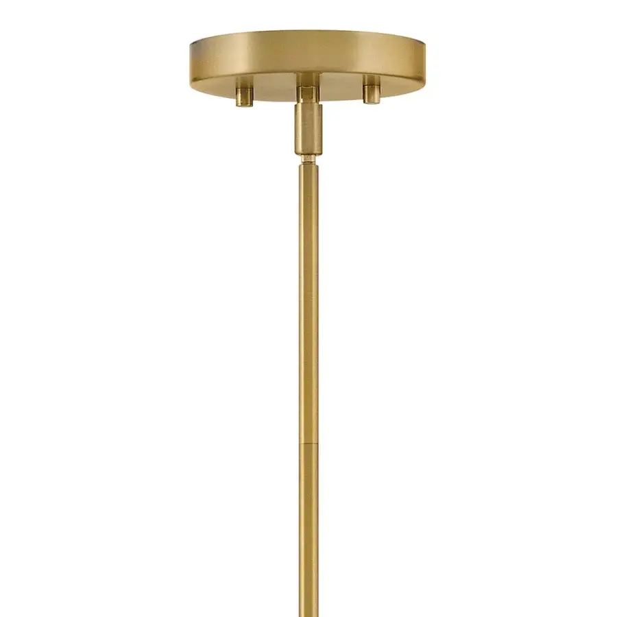 Lucy Medium Pendant in Lacquered Brass with Seafoam - Image 4