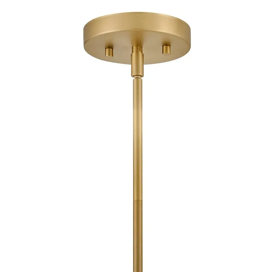 Lucy Small Pendant in Lacquered Brass with Seafoam - Image 4