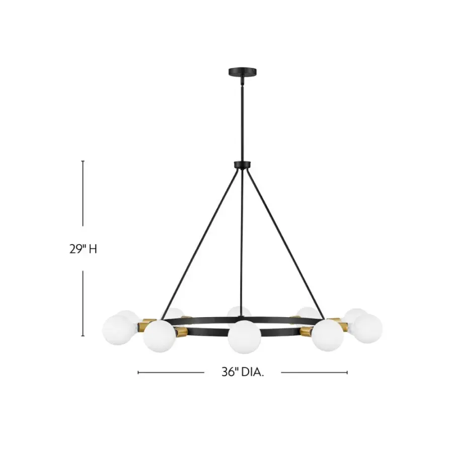 Orla Large Single Tier Chandelier - Image 2