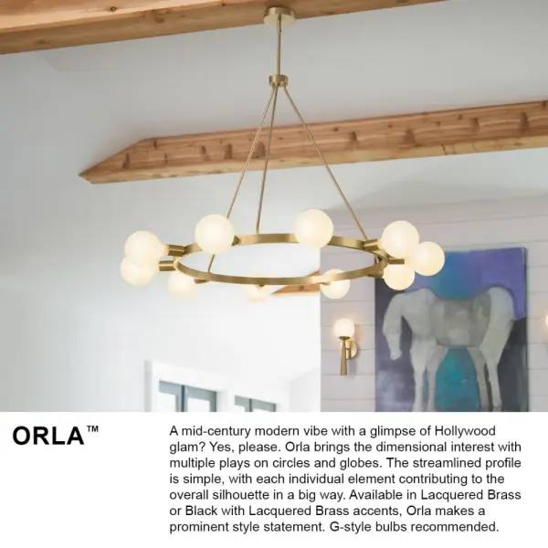 Orla Large Single Tier Chandelier - Image 9