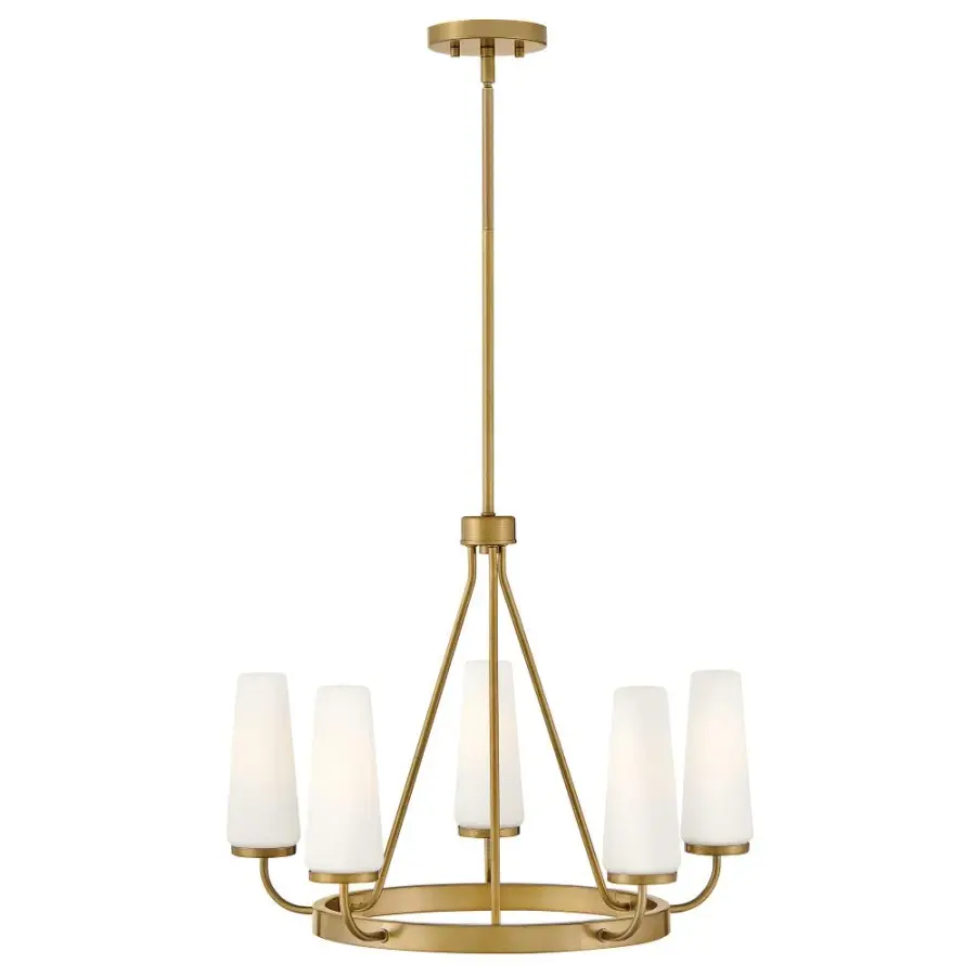 Selma Medium Single Tier Chandelier in Gold - Image 1