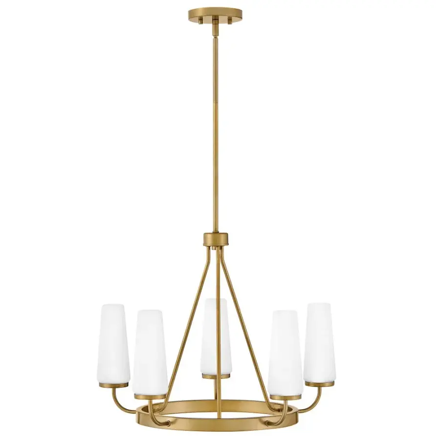 Selma Medium Single Tier Chandelier in Gold - Image 3