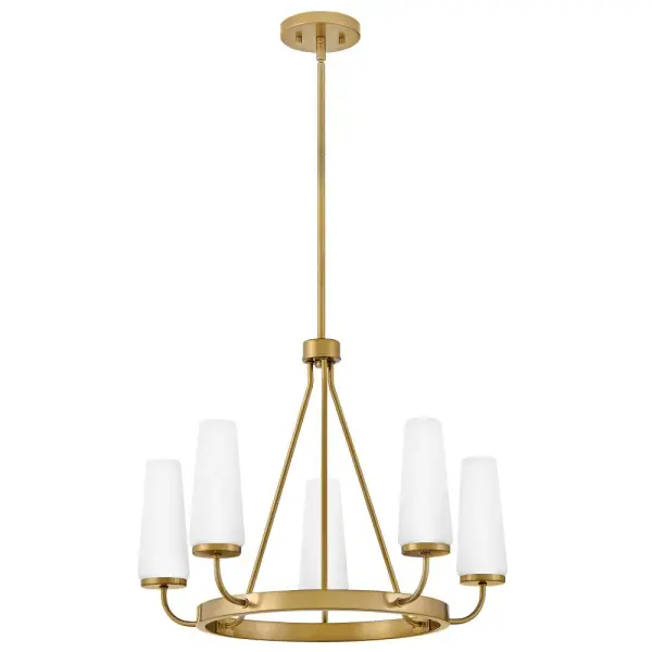Selma Medium Single Tier Chandelier in Gold - Image 4