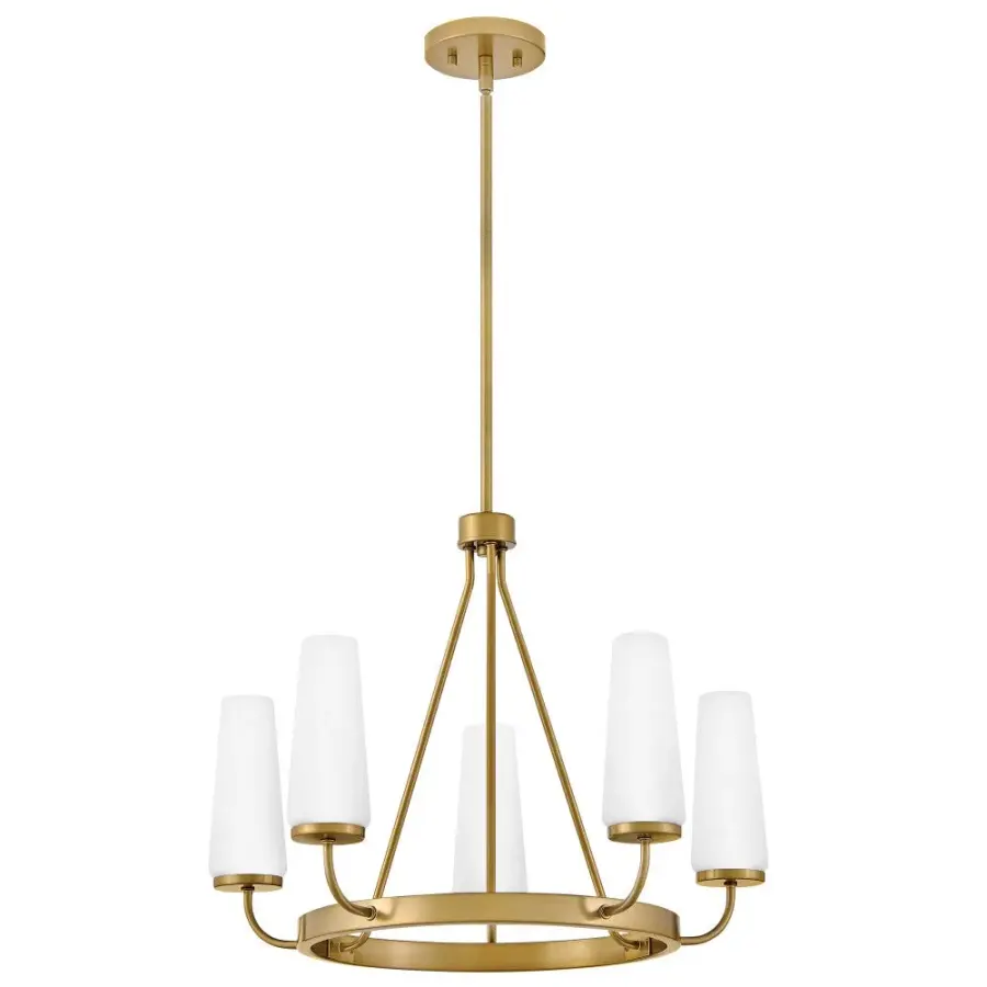 Selma Medium Single Tier Chandelier in Gold - Image 4