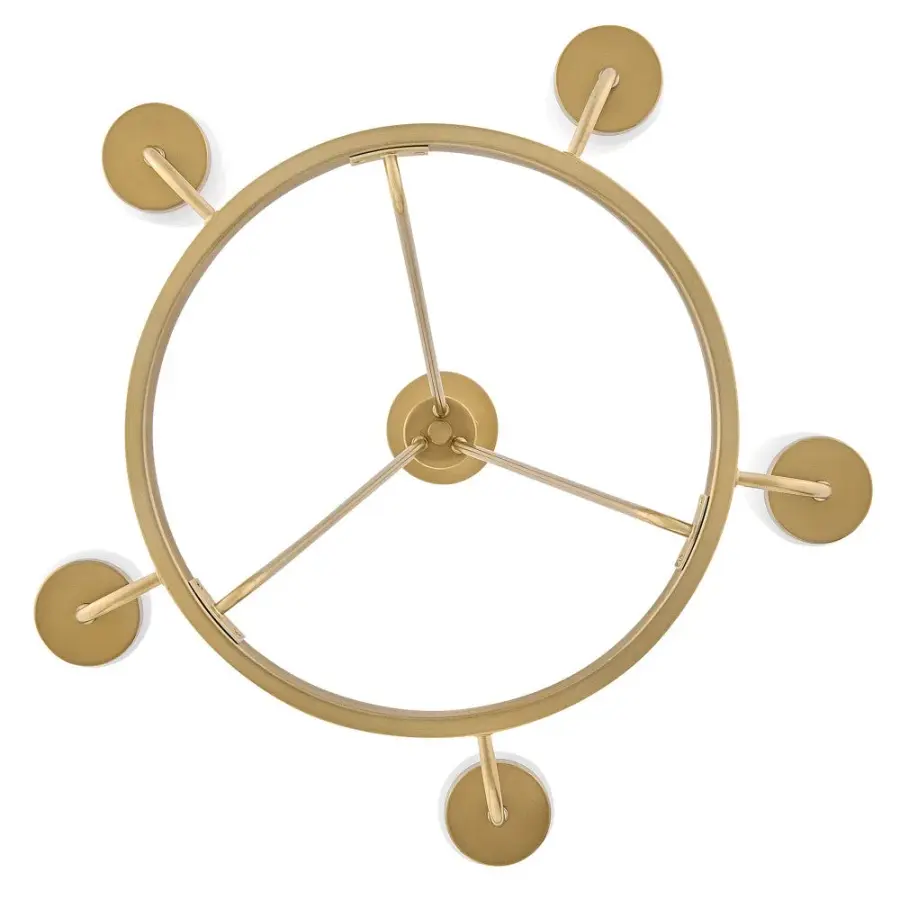 Selma Medium Single Tier Chandelier in Gold - Image 5