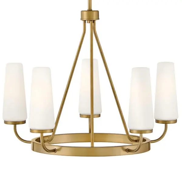 Selma Medium Single Tier Chandelier in Gold - Image 6