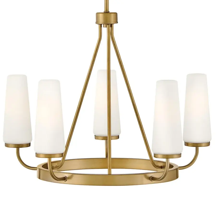 Selma Medium Single Tier Chandelier in Gold - Image 6