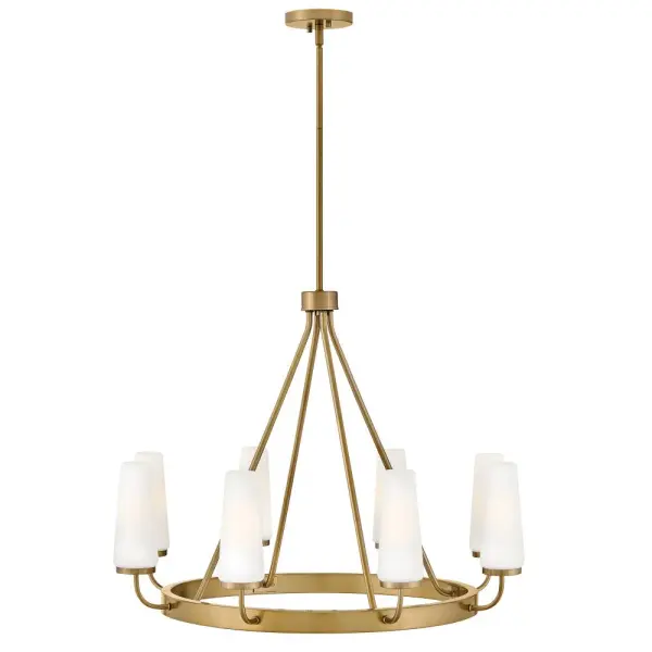 Selma Medium Single Tier Chandelier in Gold - Image 1
