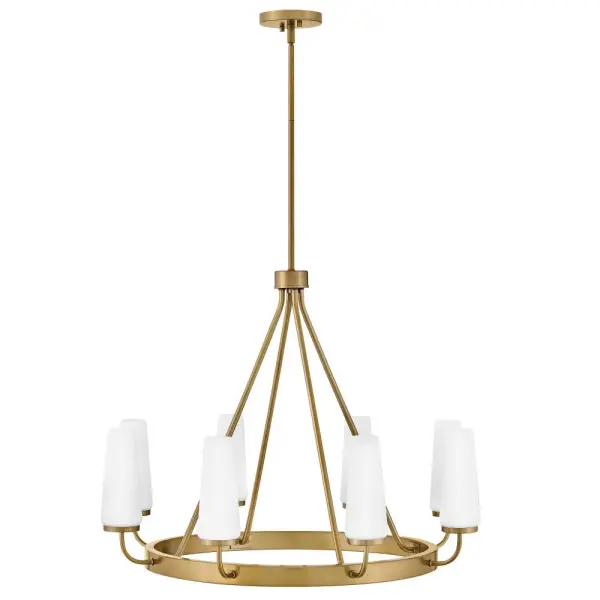 Selma Medium Single Tier Chandelier in Gold - Image 3