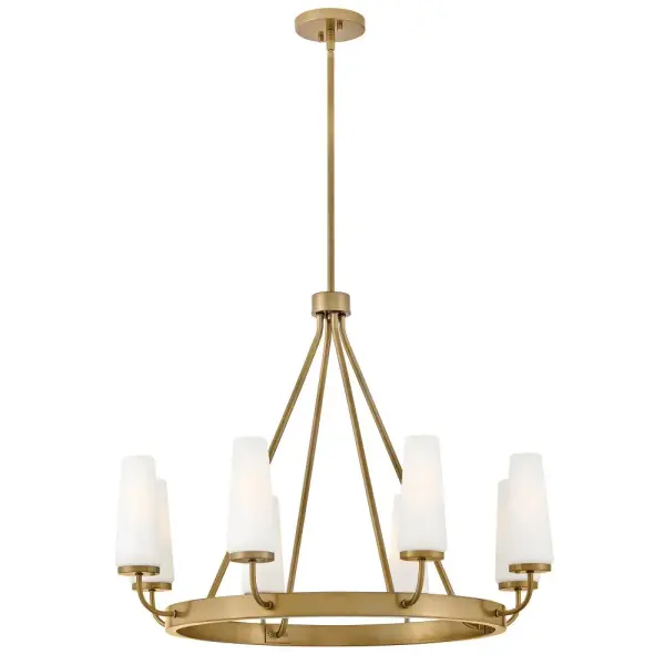 Selma Medium Single Tier Chandelier in Gold - Image 4