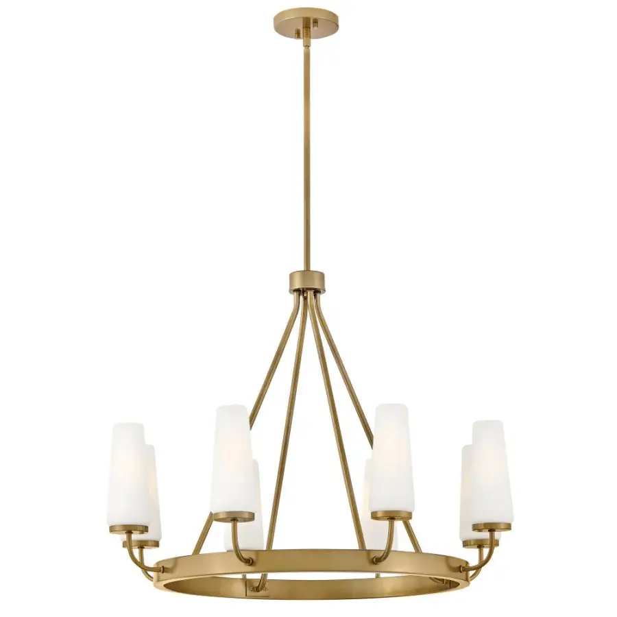 Selma Medium Single Tier Chandelier in Gold - Image 4