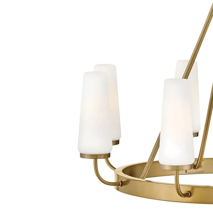 Selma Medium Single Tier Chandelier in Gold - Image 8