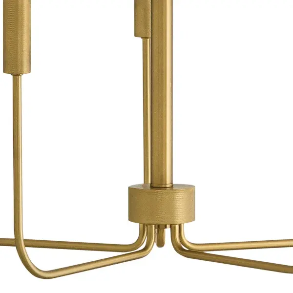 Austen Medium Single Tier Chandelier in Lacquered Brass - Image 5