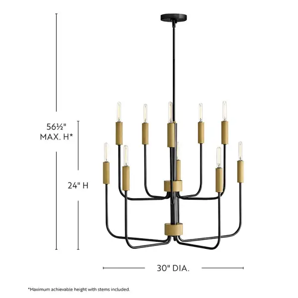Austen Medium Multi-Tier Chandelier - Image 2