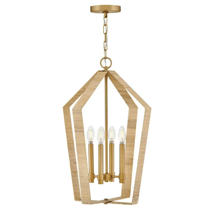 Sammi Large Pendant in Lacquered Brass - Image 1