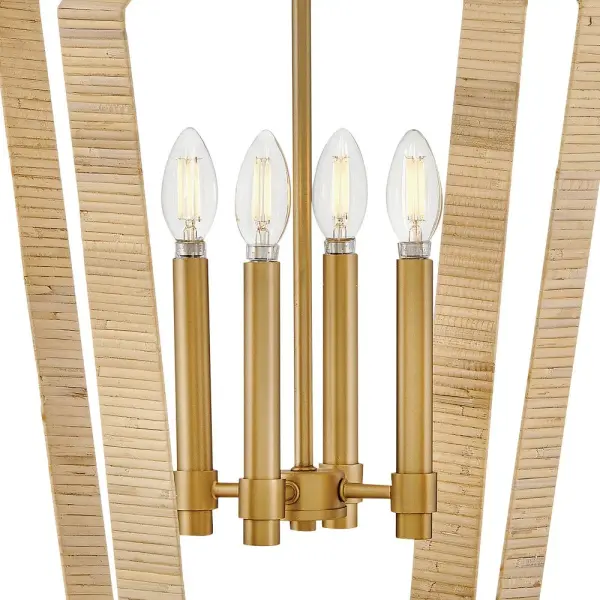 Sammi Large Pendant in Lacquered Brass - Image 3