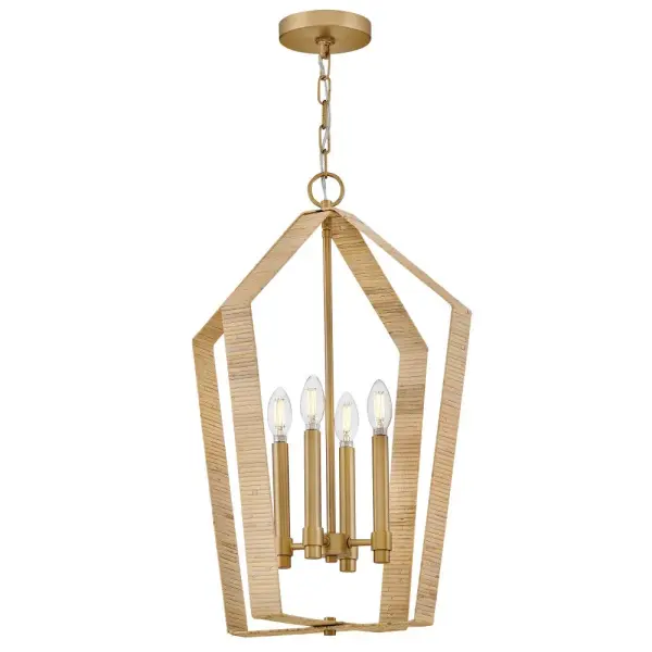 Sammi Large Pendant in Lacquered Brass - Image 8