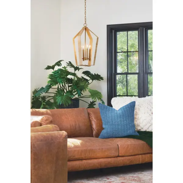 Sammi Large Pendant in Lacquered Brass - Image 9
